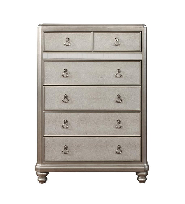 Bling Game 6-drawer Chest Metallic Platinum - Visions in Furniture (La Mirada, CA)