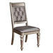 Bling Game Open Back Side Chairs Metallic (Set of 2) - Visions in Furniture (La Mirada, CA)