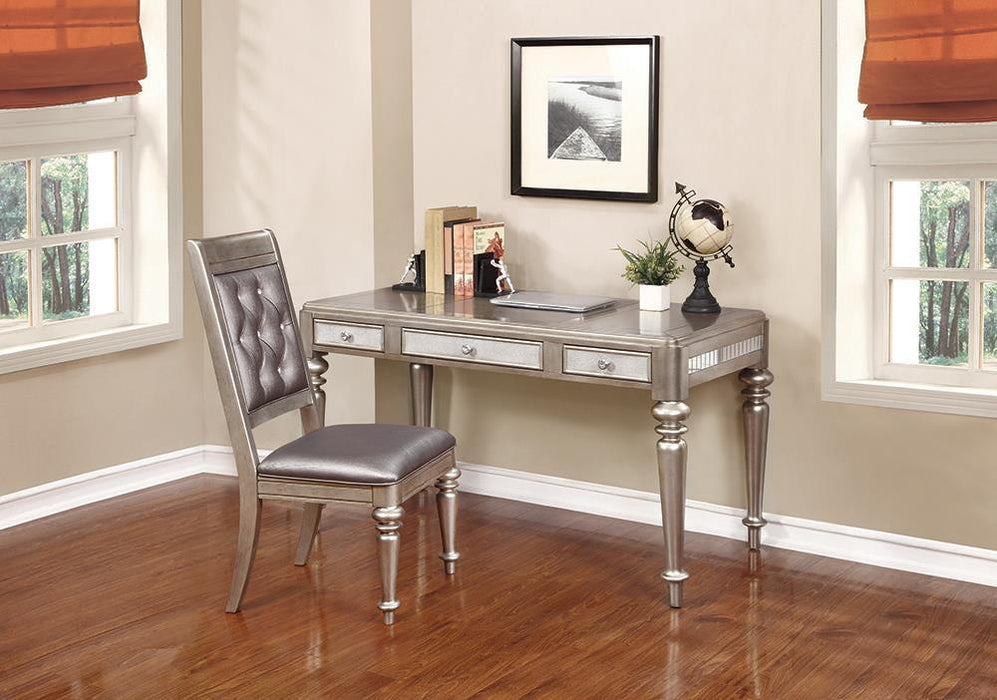 Bling Game Open Back Side Chairs Metallic (Set of 2) - Visions in Furniture (La Mirada, CA)