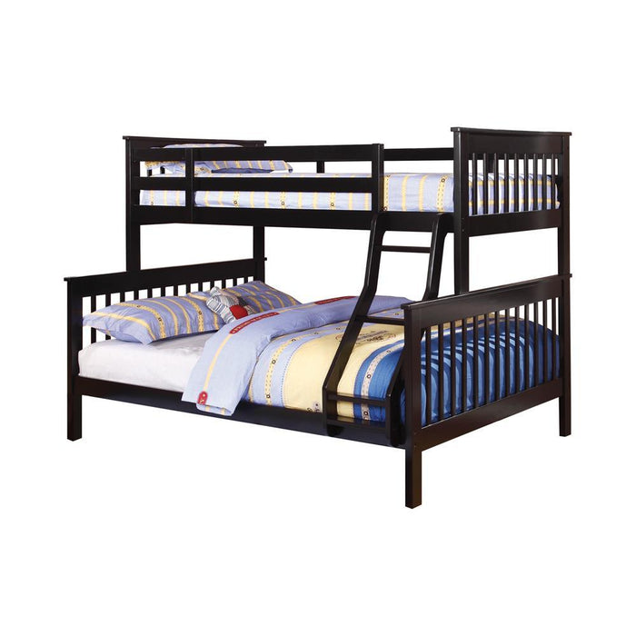 Chapman Twin Over Full Bunk Bed Black - Visions in Furniture (La Mirada, CA)