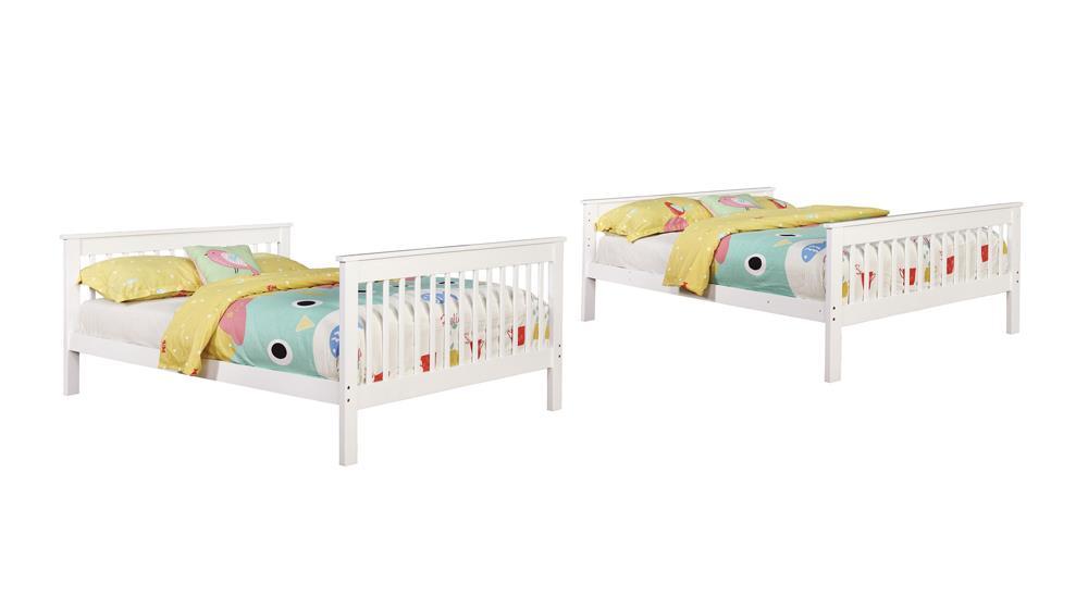 Chapman Full Over Full & Twin Over Full Bunk Bed Black & White - Visions in Furniture (La Mirada, CA)