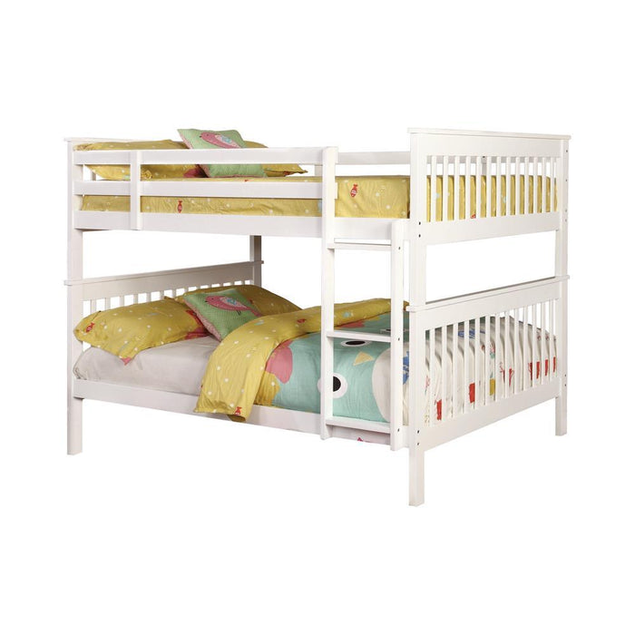 Chapman Full Over Full & Twin Over Full Bunk Bed Black & White - Visions in Furniture (La Mirada, CA)