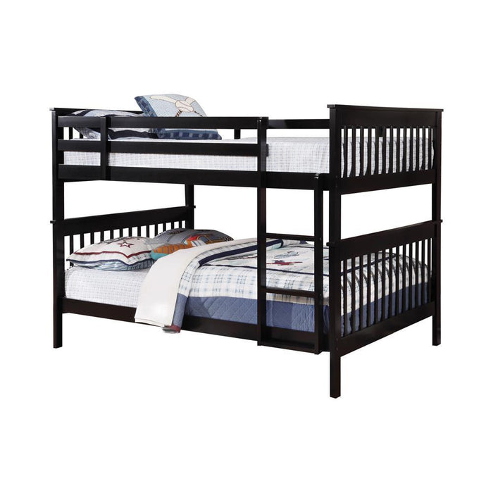 Chapman Full Over Full Bunk Bed Black - Visions in Furniture (La Mirada, CA)