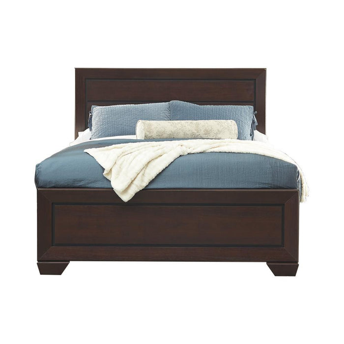 Kauffman California King Panel Bed Dark Cocoa - Visions in Furniture (La Mirada, CA)