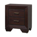 Kauffman 2-drawer Nightstand Dark Cocoa - Visions in Furniture (La Mirada, CA)