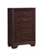 Kauffman 5-drawer Chest Dark Cocoa - Visions in Furniture (La Mirada, CA)