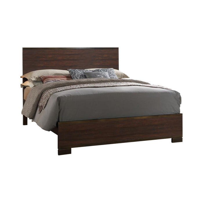 Edmonton Eastern King Panel Bed Rustic Tobacco - Visions in Furniture (La Mirada, CA)