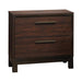 Edmonton 2-drawer Nightstand Rustic Tobacco - Visions in Furniture (La Mirada, CA)