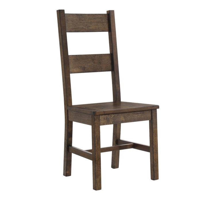 Coleman Dining Side Chairs Rustic Golden Brown (Set of 2) - Visions in Furniture (La Mirada, CA)