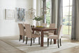 Coleman Rectangular Dining Table Rustic Golden Brown - Visions in Furniture (La Mirada, CA)
