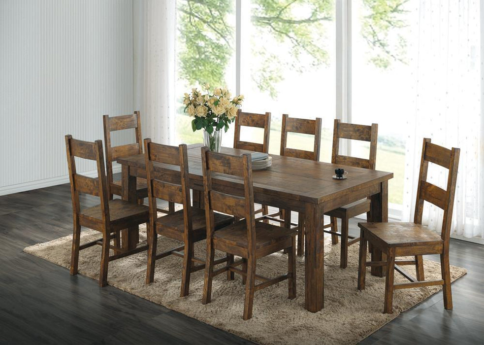 Coleman Dining Side Chairs Rustic Golden Brown (Set of 2) - Visions in Furniture (La Mirada, CA)