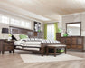 Franco Eastern King & Queen Panel Bed Antique White & Oak - Visions in Furniture (La Mirada, CA)