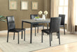 Garza Rectangular Dining Table Black - Visions in Furniture (La Mirada, CA)