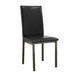 Garza Upholstered Dining Chairs Black (Set of 2) - Visions in Furniture (La Mirada, CA)