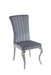 Betty Upholstered Side Chairs Grey and Chrome (Set of 4) - Visions in Furniture (La Mirada, CA)