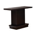 Reston Pedestal Sofa Table Cappuccino - Visions in Furniture (La Mirada, CA)