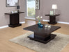 Reston Pedestal Sofa Table Cappuccino - Visions in Furniture (La Mirada, CA)