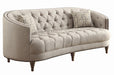 Avonlea Sloped Arm Upholstered Sofa Trim Grey - Visions in Furniture (La Mirada, CA)