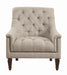 Avonlea Sloped Arm Upholstered Chair Grey - Visions in Furniture (La Mirada, CA)