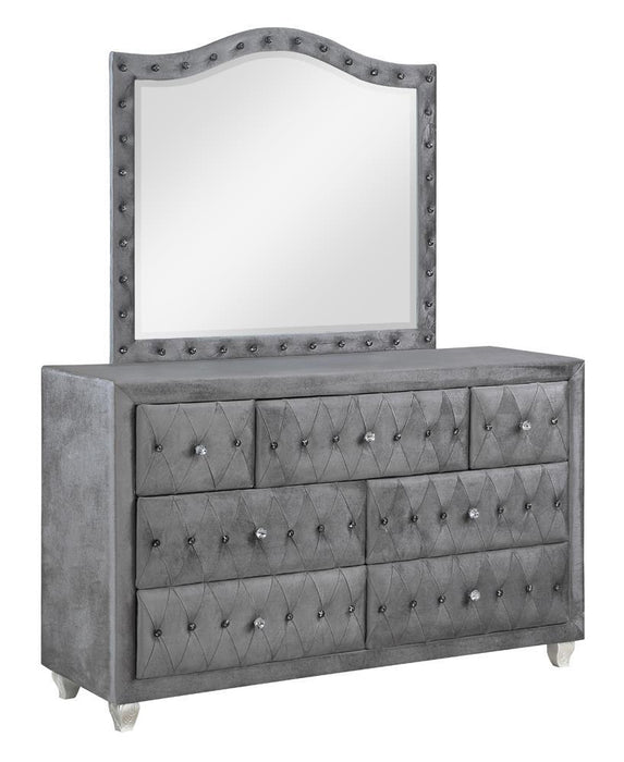 Deanna 7-drawer Rectangular Dresser Grey - Visions in Furniture (La Mirada, CA)