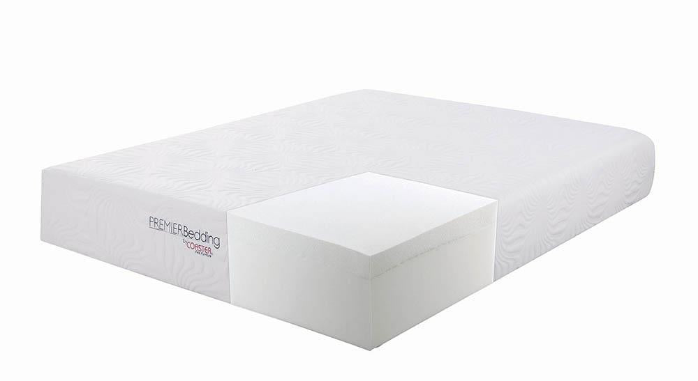 Ian Eastern King Memory Foam Mattress White - Visions in Furniture (La Mirada, CA)