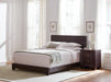 Dorian Upholstered California King, E.King, & Queen Bed Black, Brown, & Grey - Visions in Furniture (La Mirada, CA)