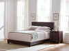 Dorian Upholstered California King, E.King, & Queen Bed Black, Brown, & Grey - Visions in Furniture (La Mirada, CA)