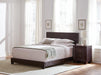 Dorian Upholstered California King, E.King, & Queen Bed Black, Brown, & Grey - Visions in Furniture (La Mirada, CA)