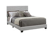 Dorian Upholstered California King, E.King, & Queen Bed Black, Brown, & Grey - Visions in Furniture (La Mirada, CA)