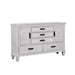 Franco 5-drawer Dresser Antique White - Visions in Furniture (La Mirada, CA)