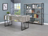Analiese 4-drawer Writing Desk Grey Driftwood - Visions in Furniture (La Mirada, CA)