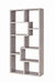 Theo 10-shelf Bookcase Grey Driftwood - Visions in Furniture (La Mirada, CA)