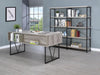 Analiese 4-shelf Open Bookcase Grey Driftwood - Visions in Furniture (La Mirada, CA)