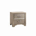 Beaumont 2-drawer Rectangular Nightstand Champagne - Visions in Furniture (La Mirada, CA)