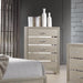 Beaumont 5-drawer Rectangular Chest Champagne - Visions in Furniture (La Mirada, CA)