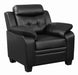 Finley Tufted Upholstered Chair Black - Visions in Furniture (La Mirada, CA)