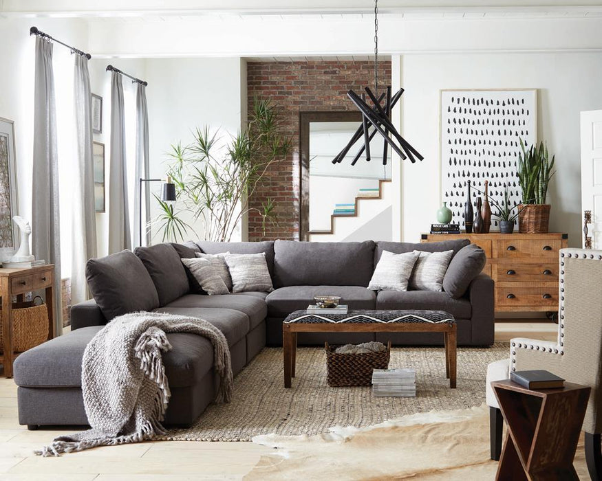 Lamont Rectangular Upholstered Bench Natural and Navy - Visions in Furniture (La Mirada, CA)