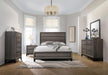 Watson Eastern King & Queen Bed Grey Oak and Black - Visions in Furniture (La Mirada, CA)