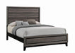 Watson Eastern King & Queen Bed Grey Oak and Black - Visions in Furniture (La Mirada, CA)