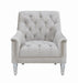 Avonlea Sloped Arm Tufted Chair Grey - Visions in Furniture (La Mirada, CA)