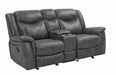 Conrad Upholstered Motion Loveseat Cool Grey - Visions in Furniture (La Mirada, CA)