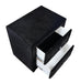 Deanna 2-drawer Rectangular Nightstand Black - Visions in Furniture (La Mirada, CA)