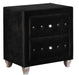 Deanna 2-drawer Rectangular Nightstand Black - Visions in Furniture (La Mirada, CA)
