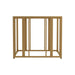 Adri Metal Frame End Table Matte Brass - Visions in Furniture (La Mirada, CA)