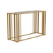 Adri Metal Frame Sofa Table Matte Brass - Visions in Furniture (La Mirada, CA)