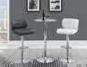 Abiline Glass Top Round Bar Table Chrome - Visions in Furniture (La Mirada, CA)