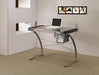 Melo 3-Drawer Drafting Desk Champagne - Visions in Furniture (La Mirada, CA)