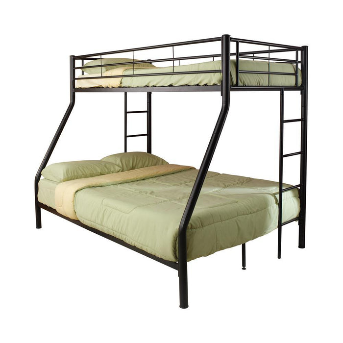 Hayward Twin Over Full Bunk Bed Black - Visions in Furniture (La Mirada, CA)