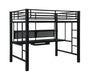 Avalon Full Workstation Loft Bed Black - Visions in Furniture (La Mirada, CA)
