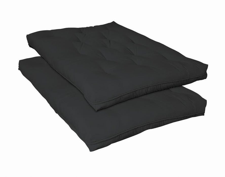 9" Deluxe Innerspring Futon Pad Black - Visions in Furniture (La Mirada, CA)